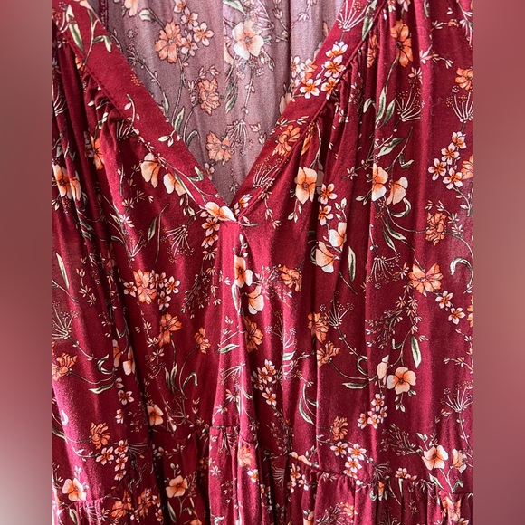Old Navy Red Floral Mini Dress - XL - Picture 4 of 8